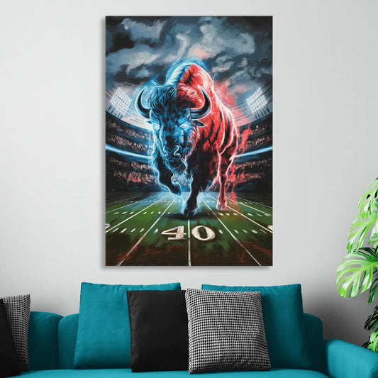 Buffalo Bills Football Pride Living Room - Canvas Wall Art