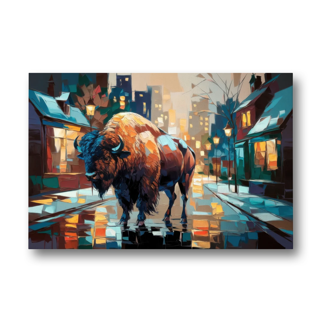 Buffalo Elmwood Village Vibes - Canvas Wall Art - Front
