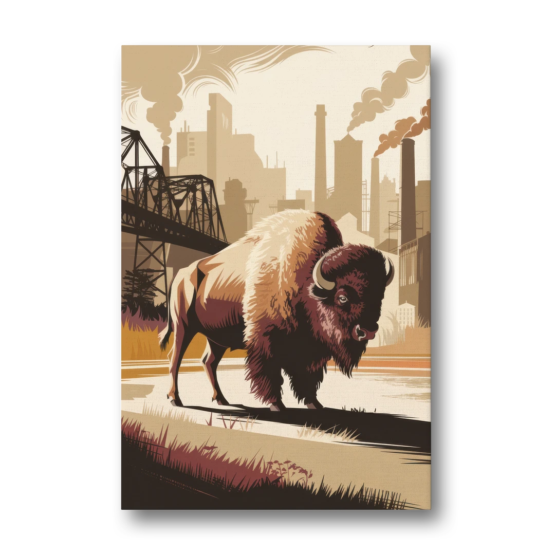 Buffalo Industrial Heritage - Canvas Wall Art - Front