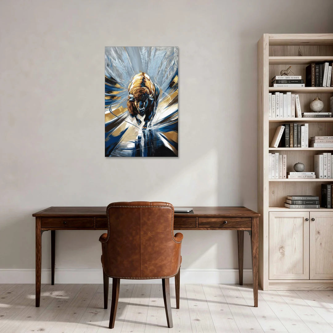 Buffalo Sabres Team Spirit - Canvas Wall Art - Office - 24x36