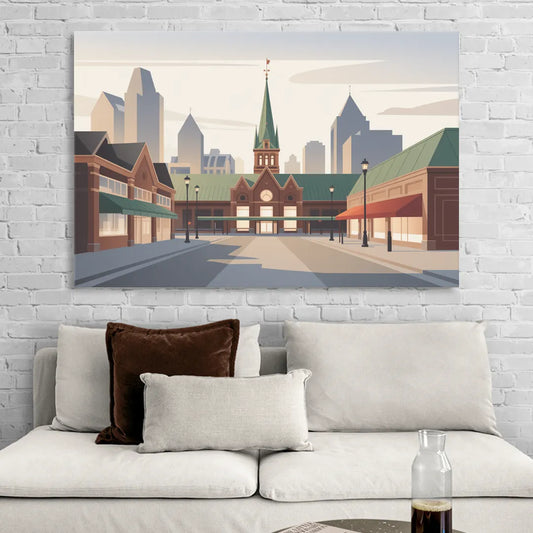 ByWard Market Charm Living Room - Canvas Wall Art