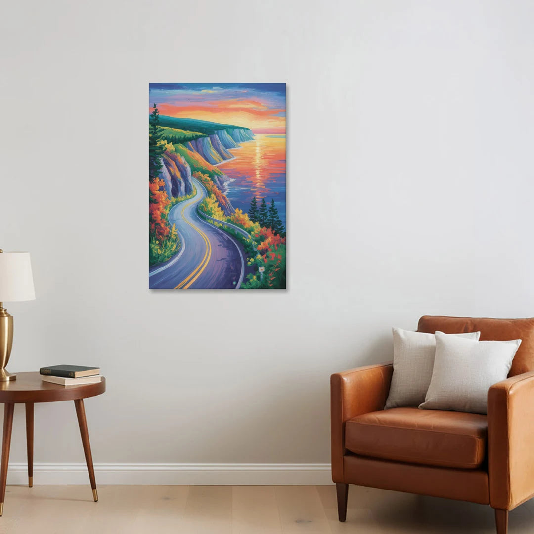 Cabot Trail Vista - Canvas Wall Art - Sofa - 24x36