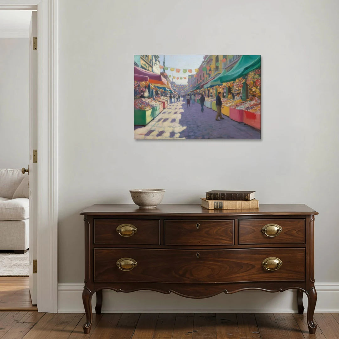 Calle de los Dulces - Canvas Wall Art - Coffee Table - 36x24