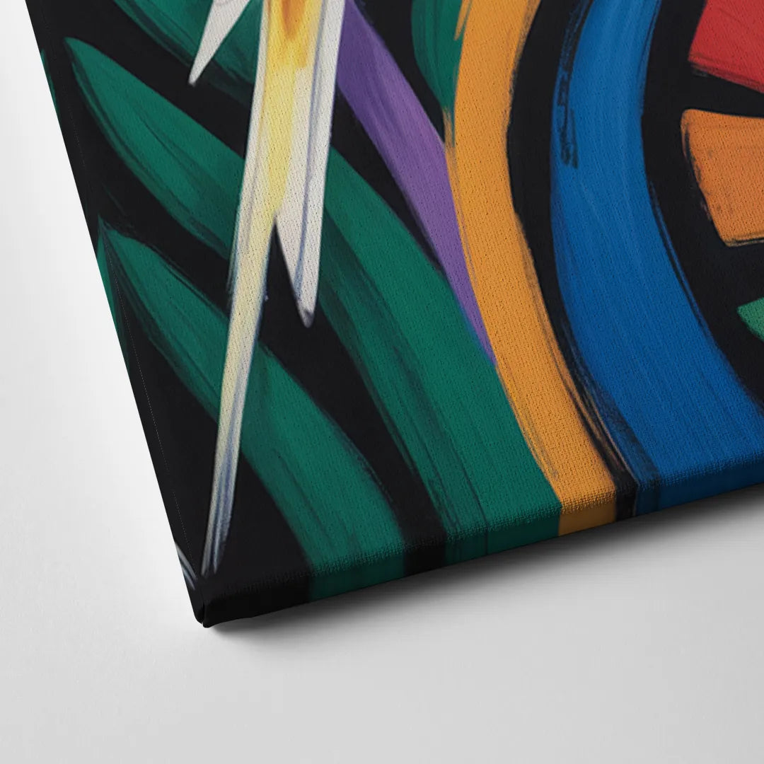 Calm Canary Chirp Canvas Close Up