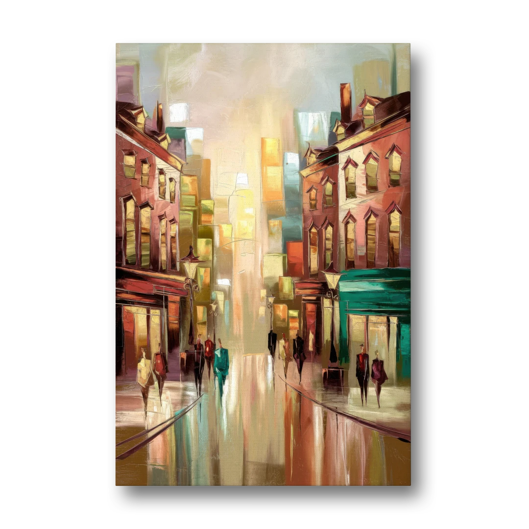 Camden Downtown Streetscape - Canvas Wall Art - Front