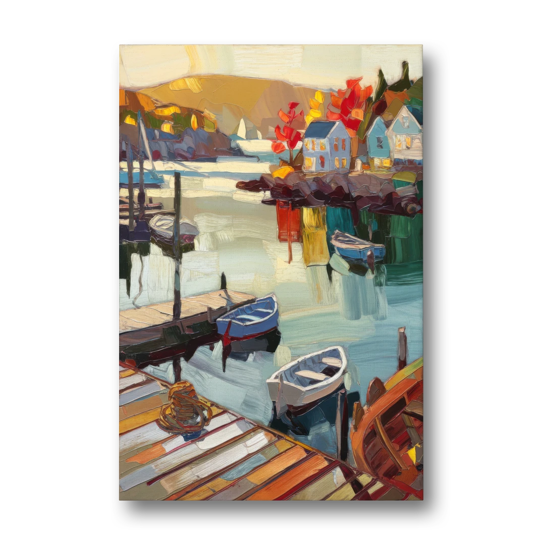 Camden Scenic Harbor View - Canvas Wall Art - Front