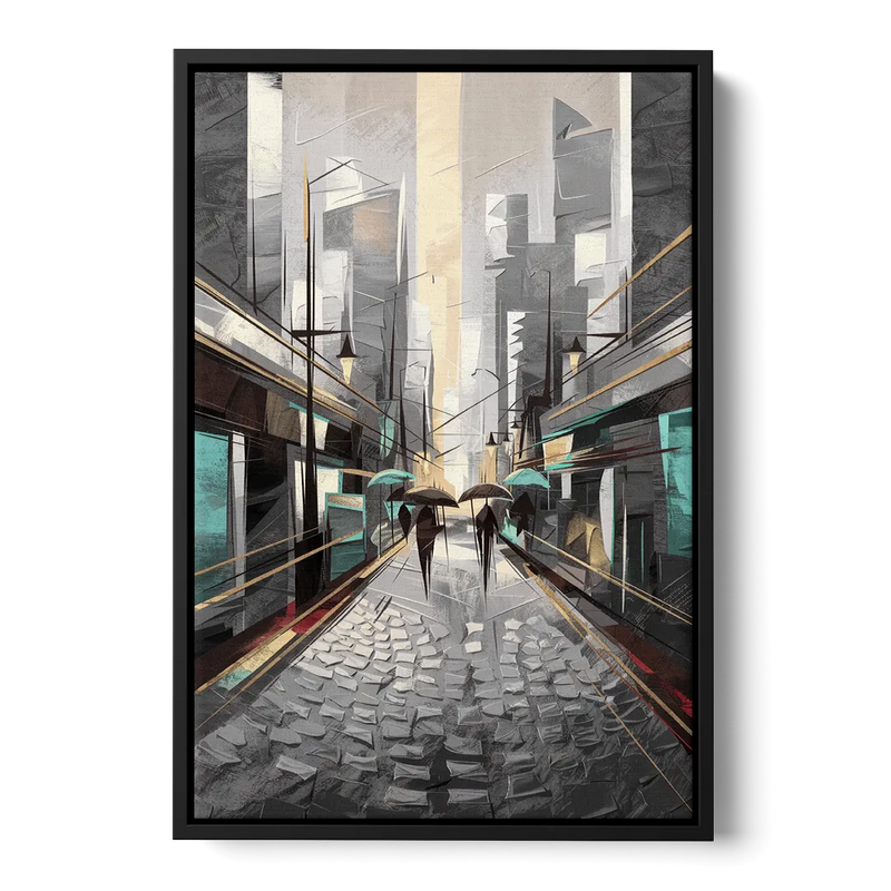 Camden Urban Charm Front - Black Canvas Wall Art