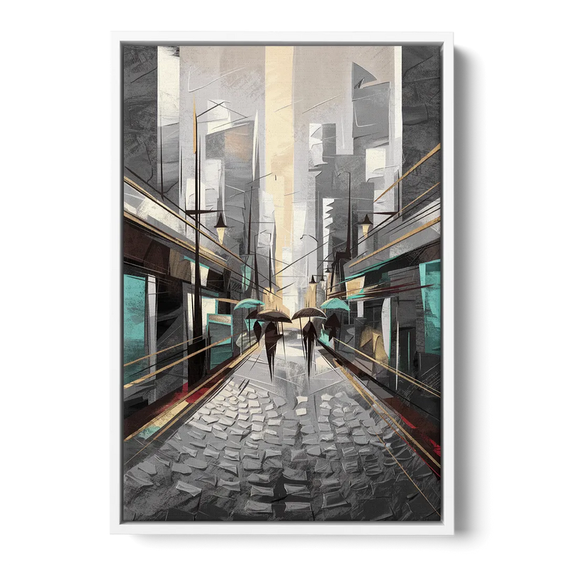 Camden Urban Charm Front - White Canvas Wall Art