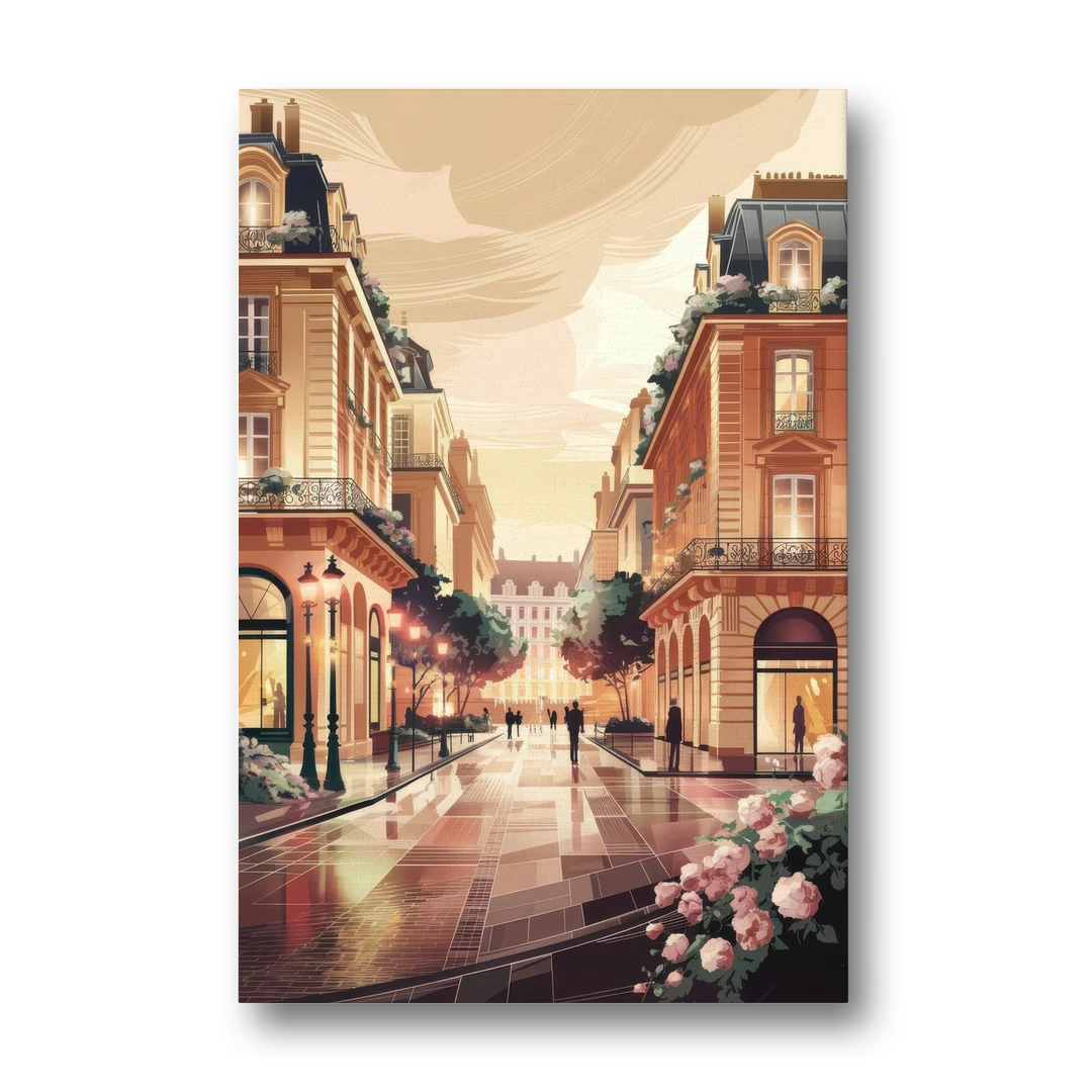 Camden Urban Charm Cityscape - Canvas Wall Art - Front