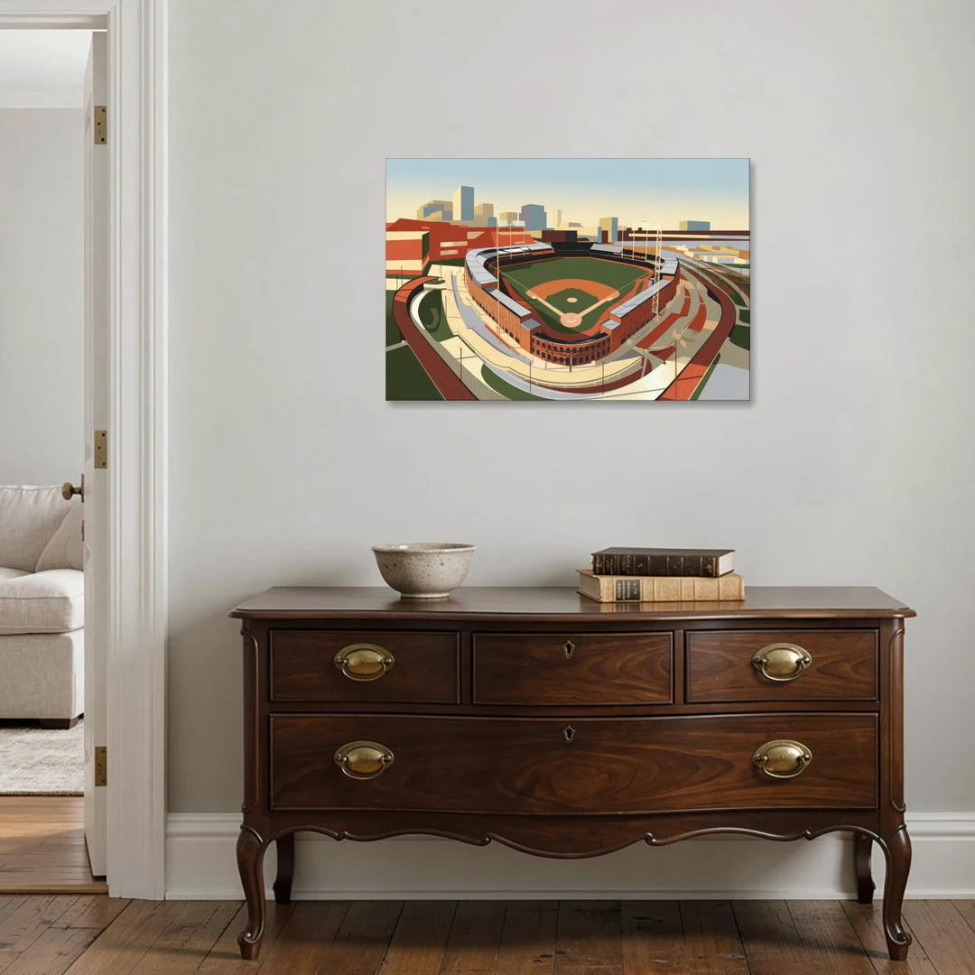 Camden Yards Baseball Stadium - Canvas Wall Art - Coffee Table - 36x24