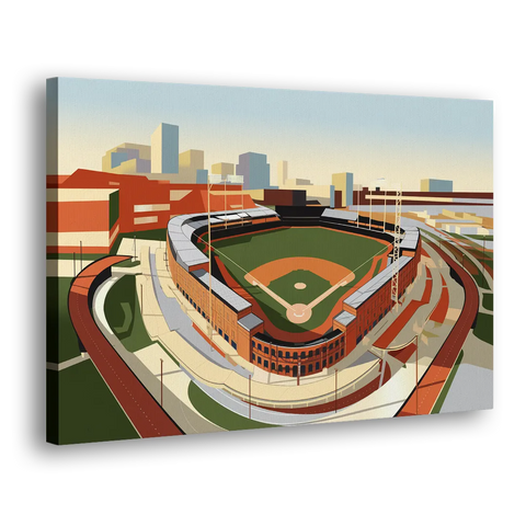 Camden Yards Baseball Stadium - Canvas Wall Art