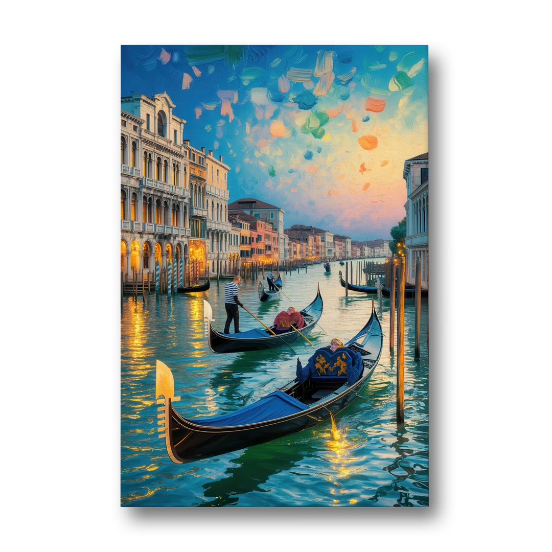 Canal Grande Serenity - Canvas Wall Art - Front