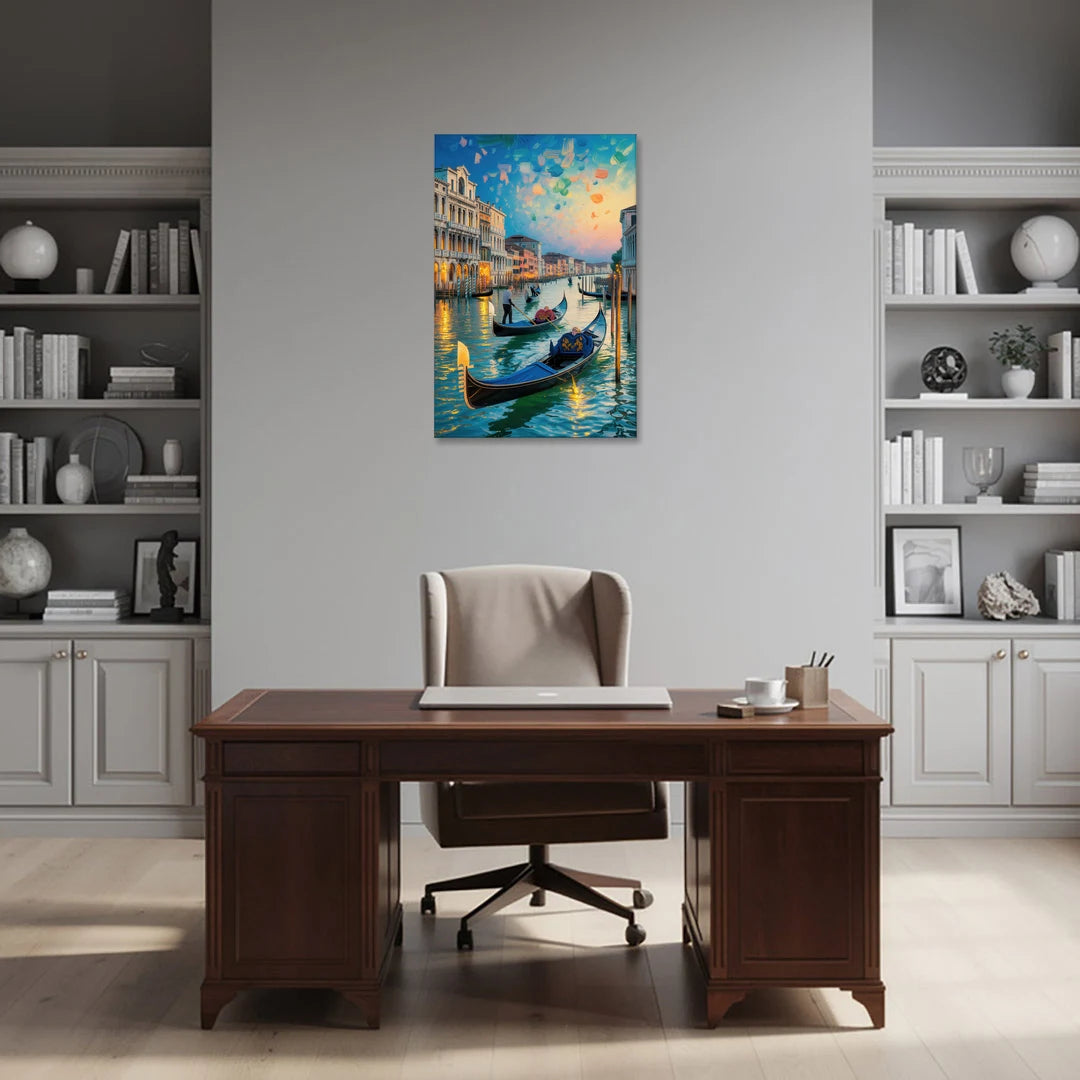 Canal Grande Serenity - Canvas Wall Art - Office - 24x36