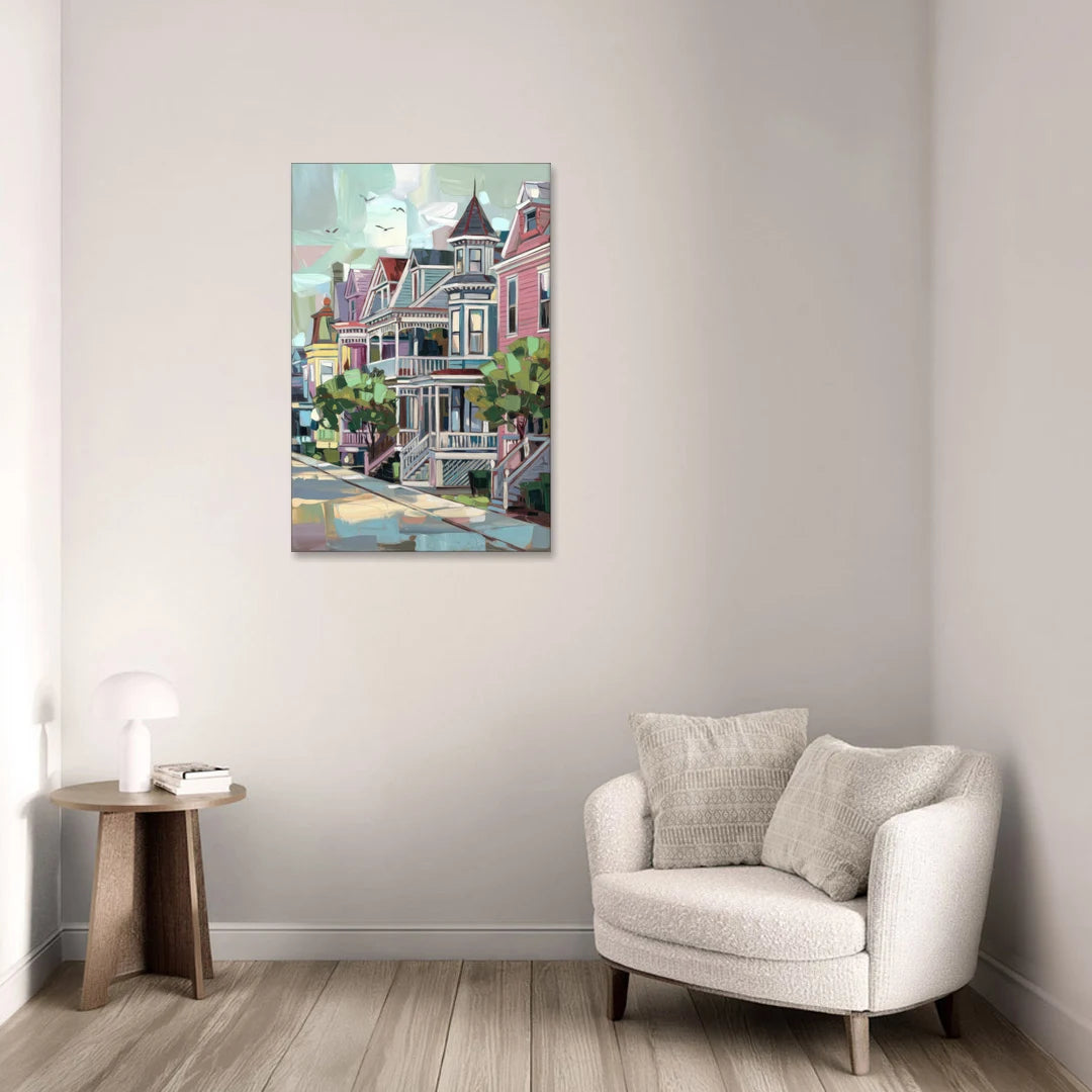 Cape May Historic District - Canvas Wall Art - Sofa - 24x36