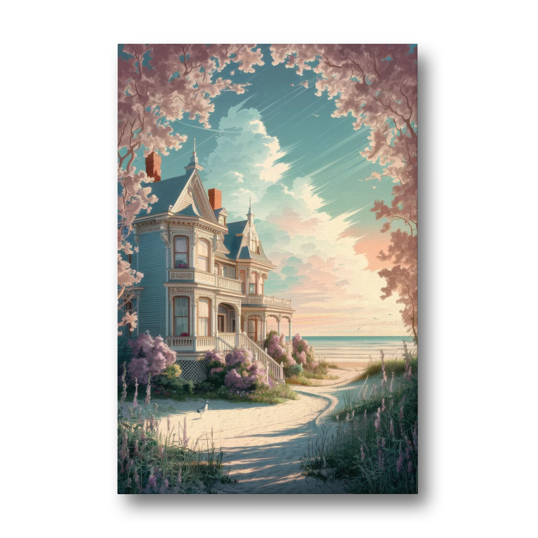 Cape May Victorian Charm - Canvas Wall Art - Front