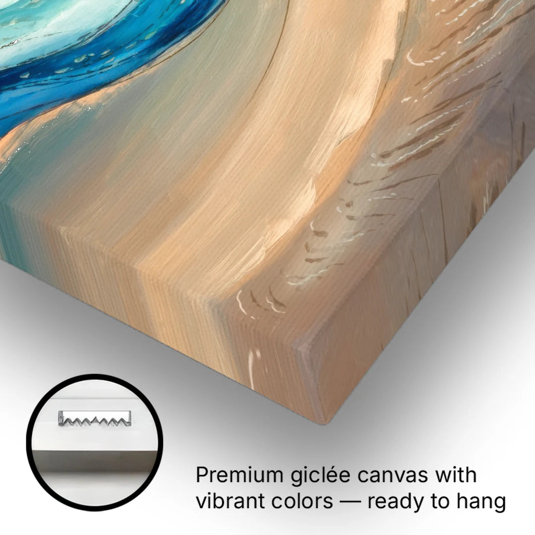 Cape May Waves and Dunes - Canvas Wall Art - Gallery Wrap Corner