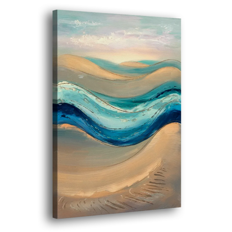Cape May Waves and Dunes - Canvas Wall Art