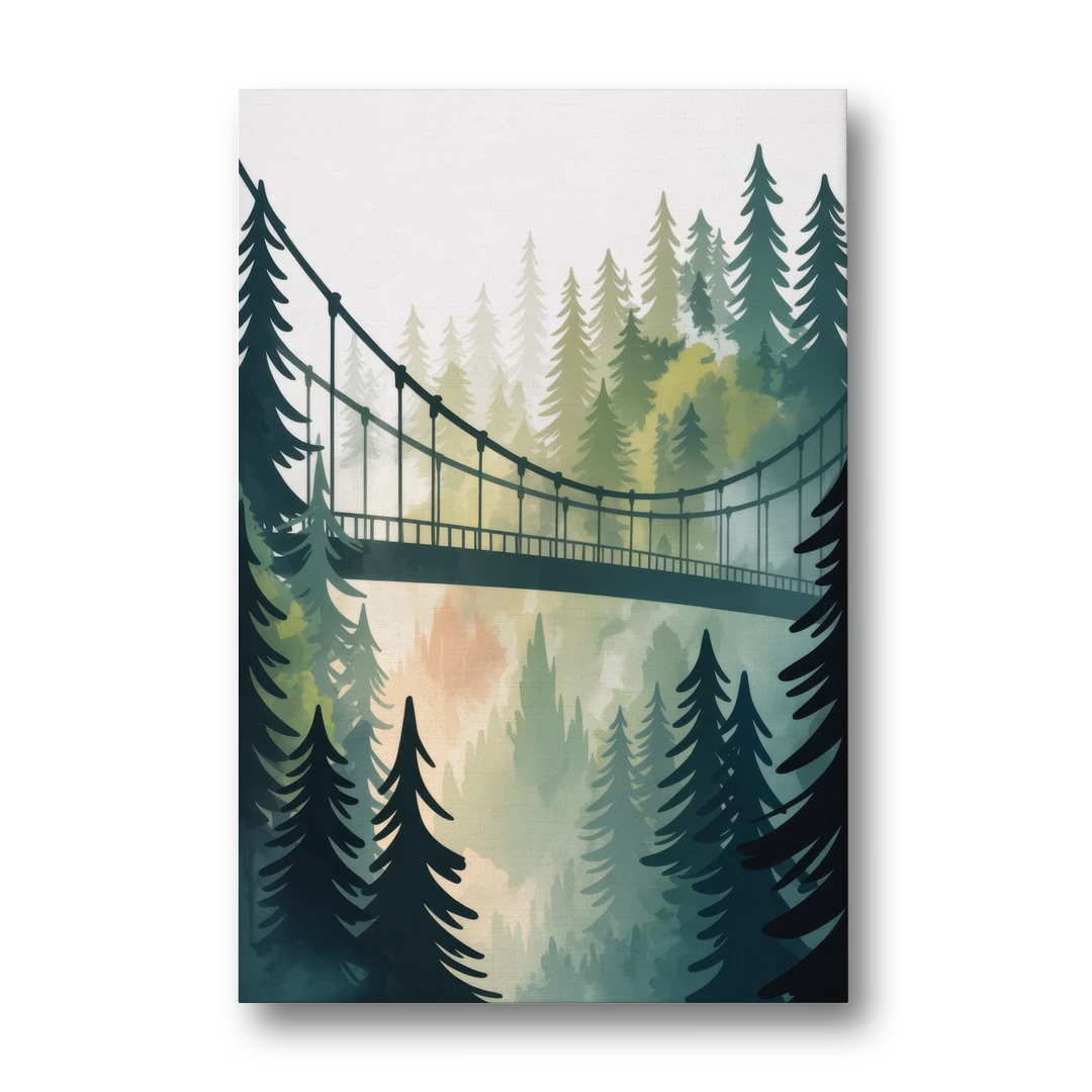Capilano Suspension Bridge - Canvas Wall Art - Front