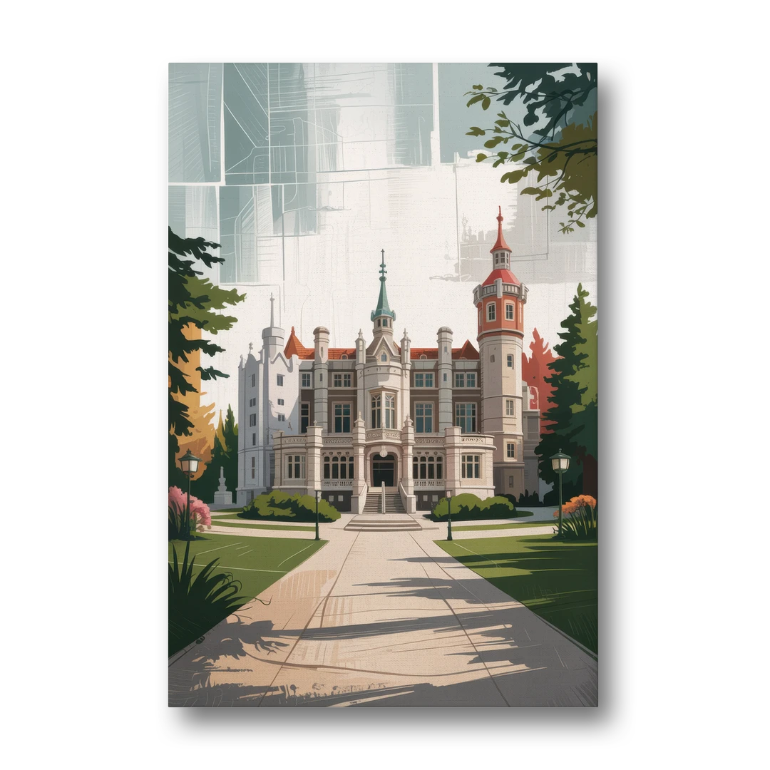 Casa Loma Historic View - Canvas Wall Art - Front