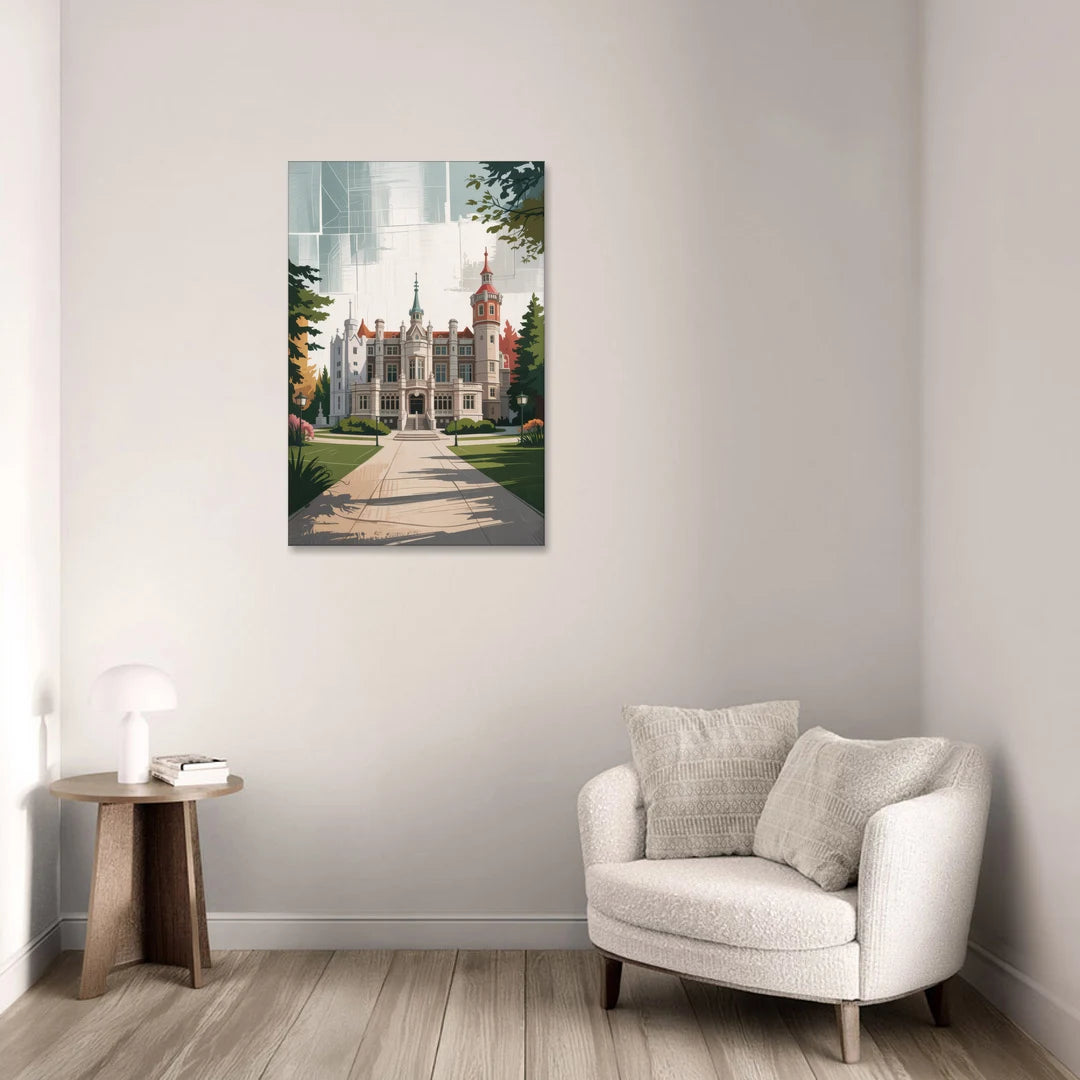 Casa Loma Historic View - Canvas Wall Art - Sofa - 24x36