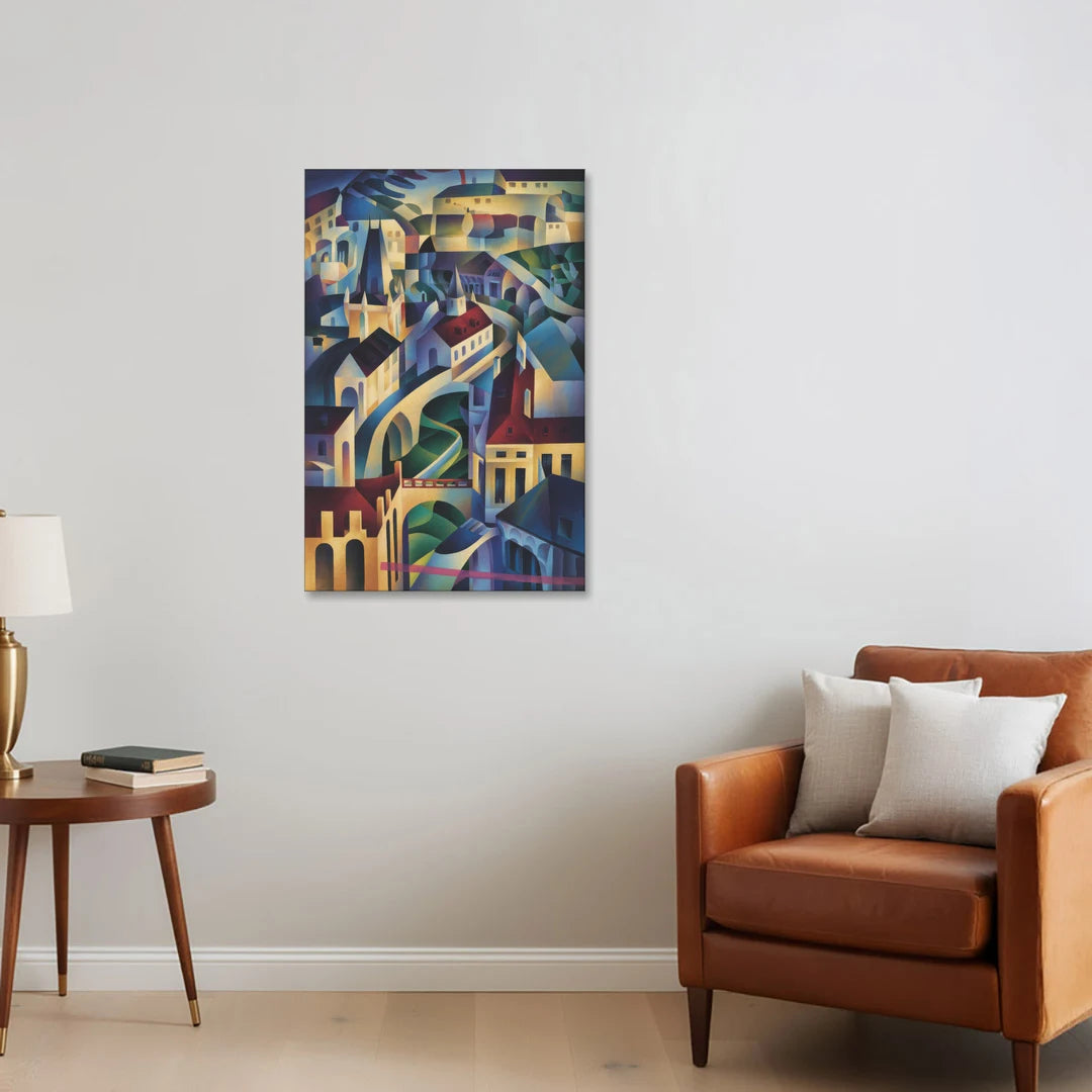 Castle Hill Views - Canvas Wall Art - Sofa - 24x36