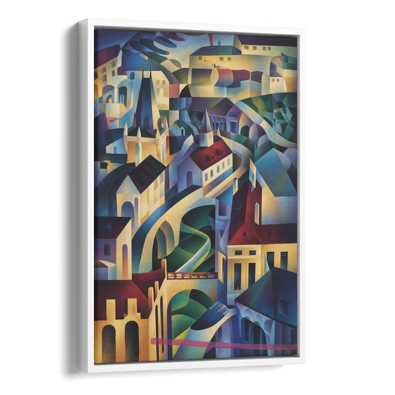 Castle Hill Views Side - White Canvas Wall Art