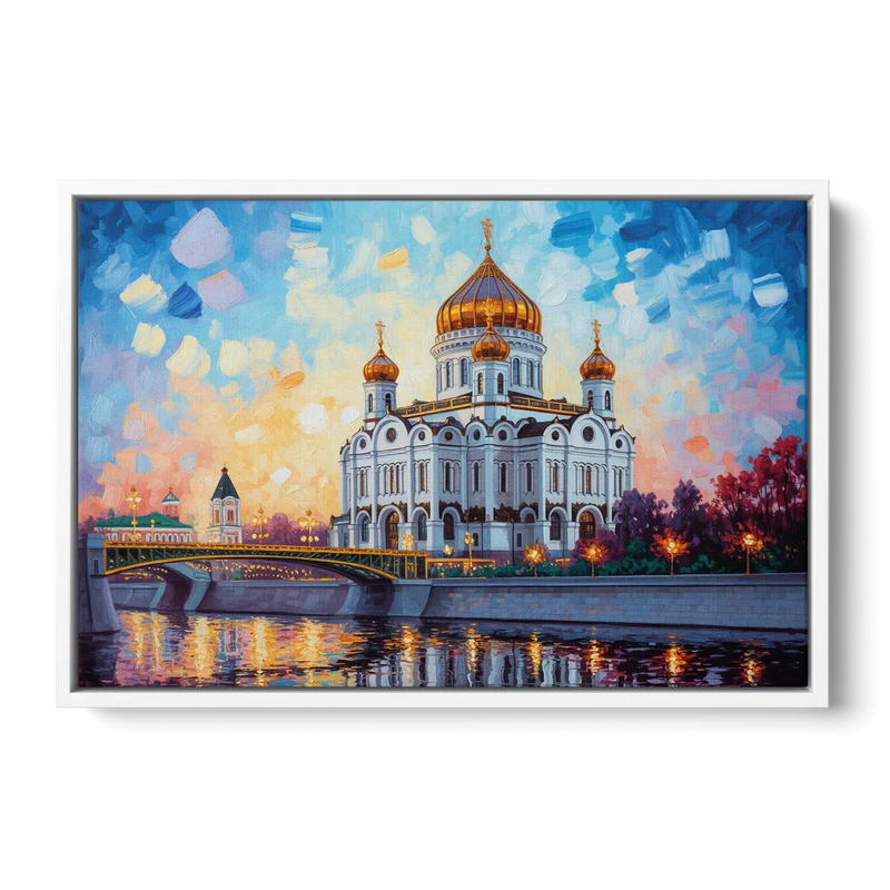 Cathedral of Christ Light Front - White Canvas Wall Art
