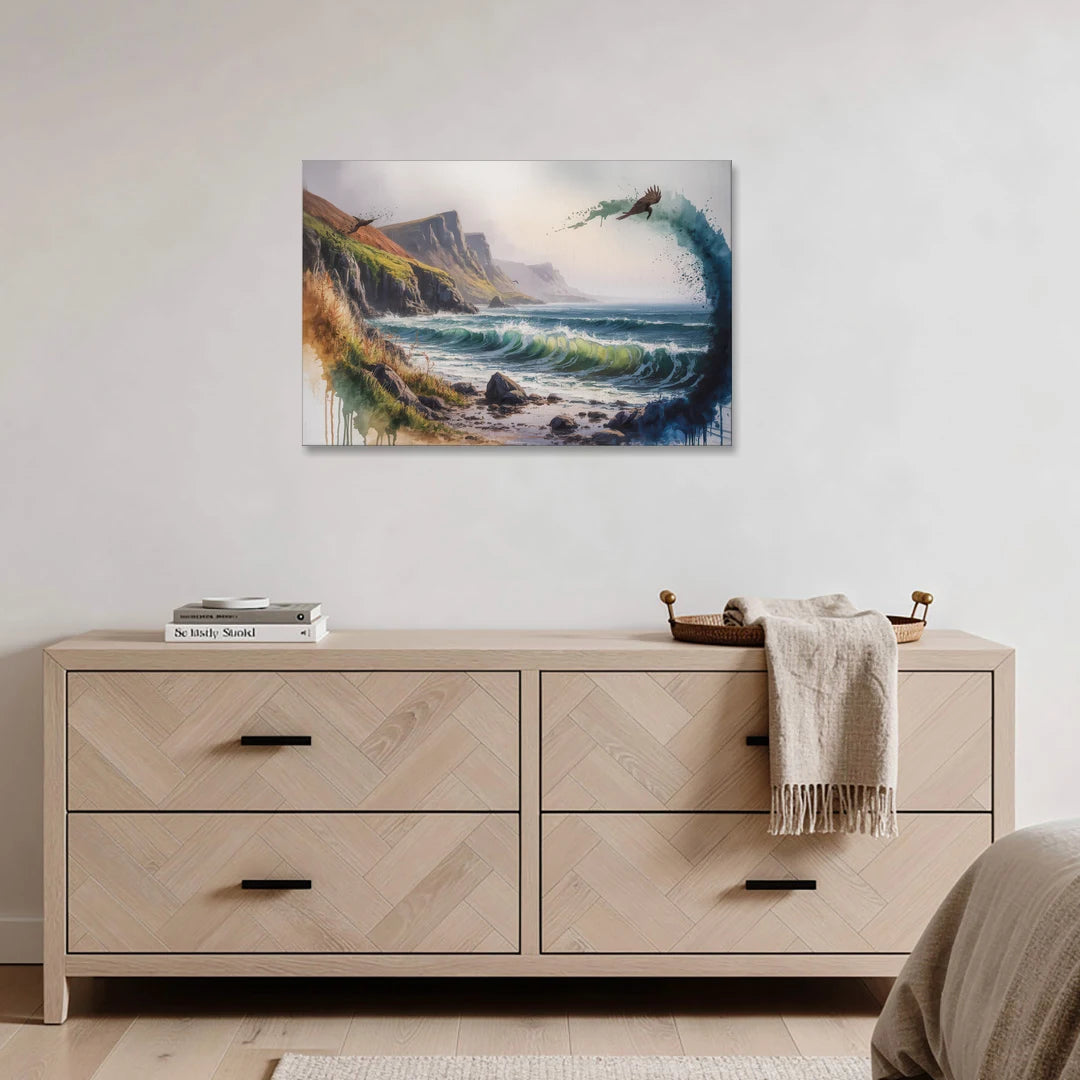 Celtic Coastline - Canvas Wall Art - Coffee Table - 36x24