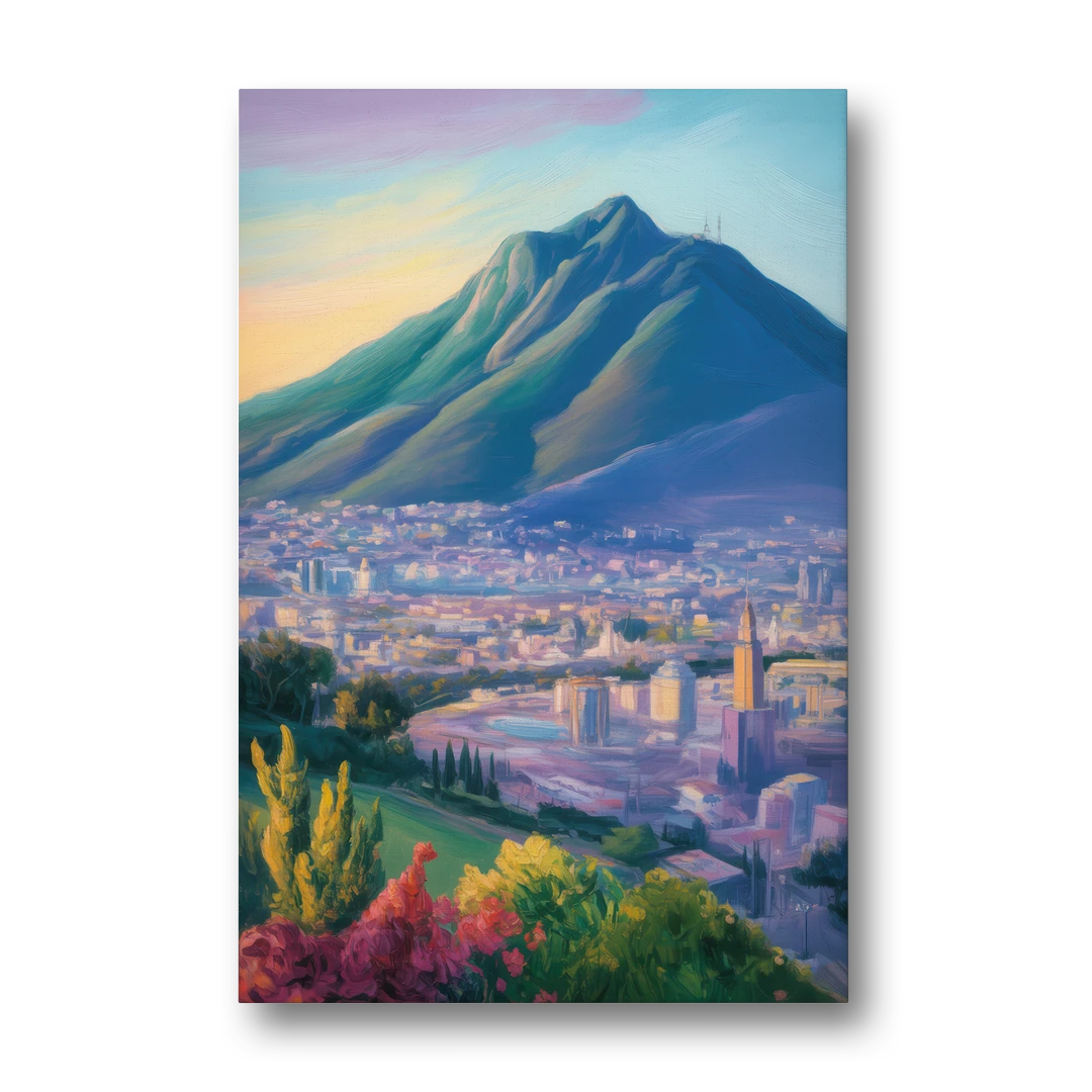 Cerro de la Silla View - Canvas Wall Art - Front