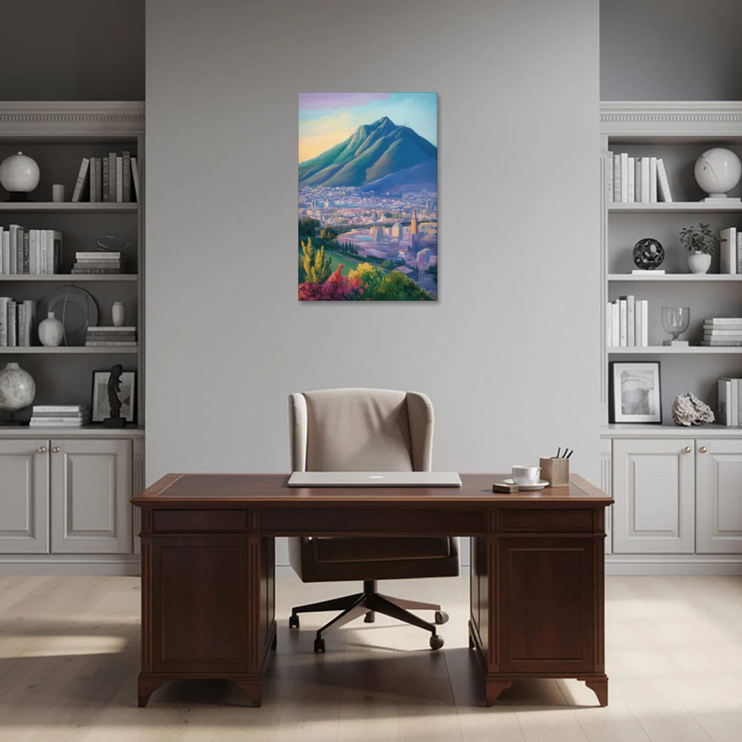 Cerro de la Silla View - Canvas Wall Art - Office - 24x36