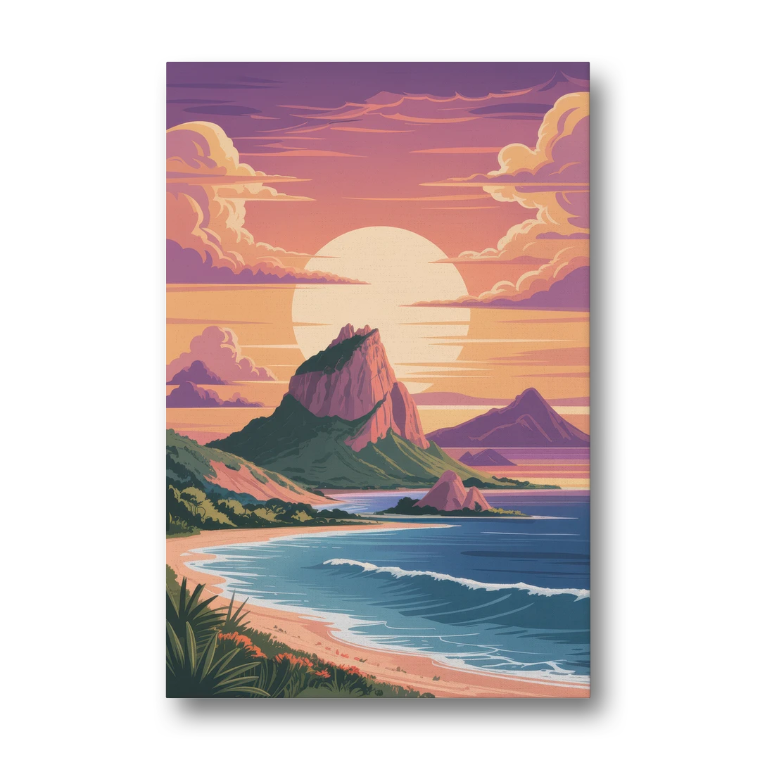 Cerro del Crestón Sunset - Canvas Wall Art - Front