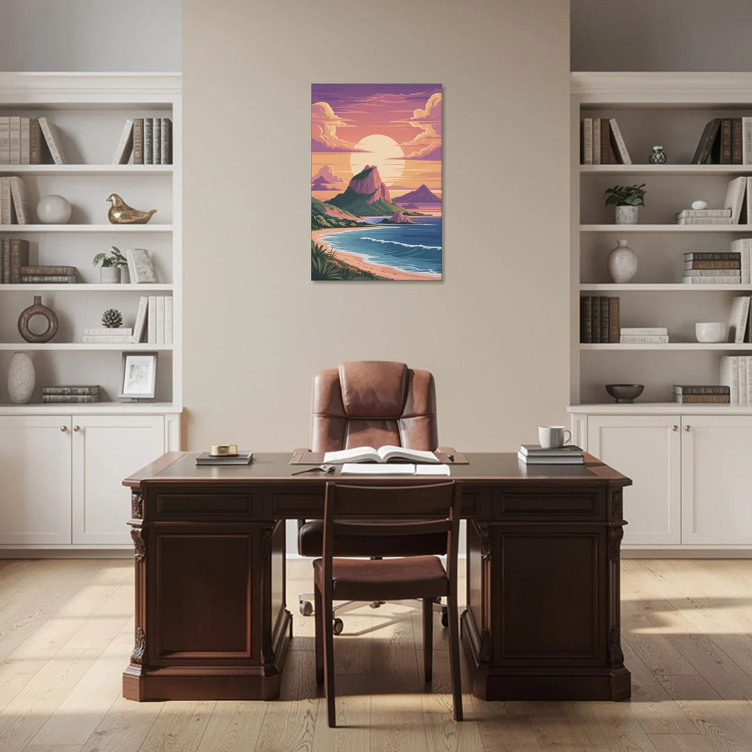 Cerro del Crestón Sunset - Canvas Wall Art - Office - 24x36
