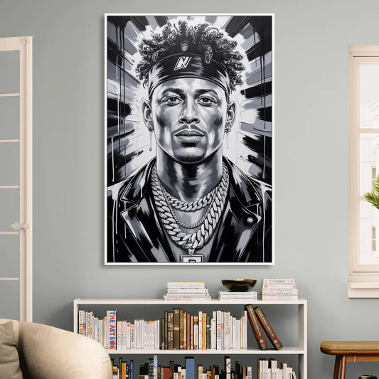 Champion Living Room - White Canvas Wall Art