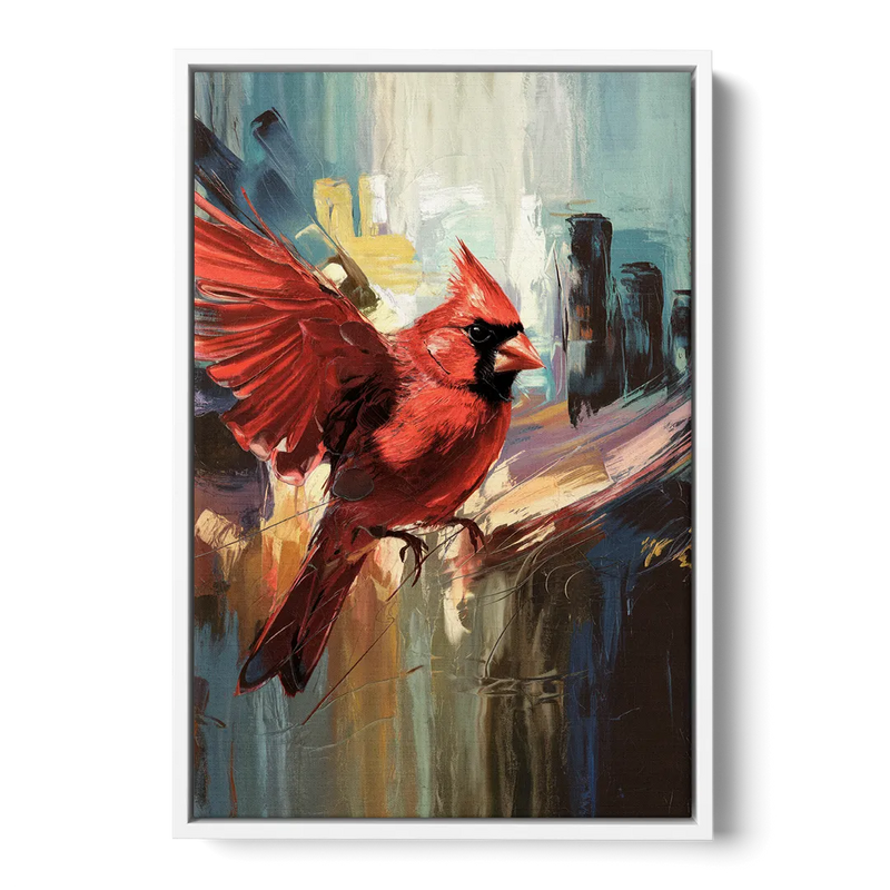 Chandler Cardinals Fan Art Front - White Canvas Wall Art
