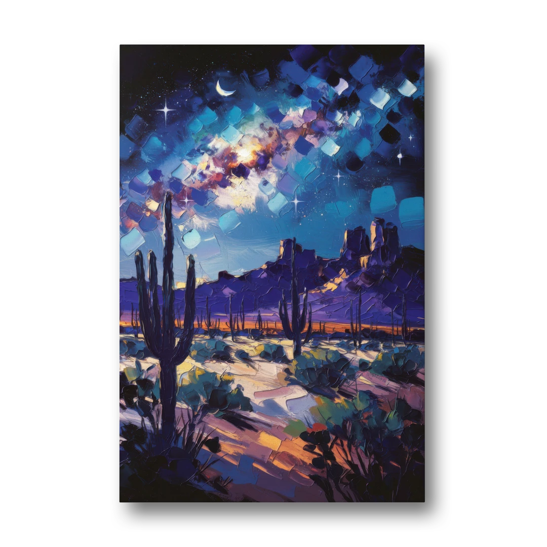 Chandler Desert Night Sky - Canvas Wall Art - Front
