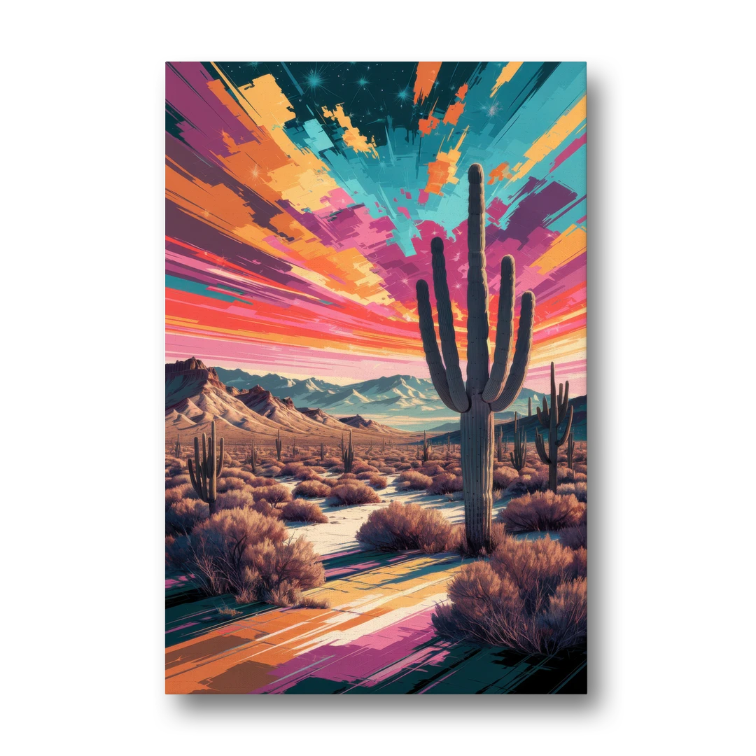 Chandler Desert Sunset - Canvas Wall Art - Front