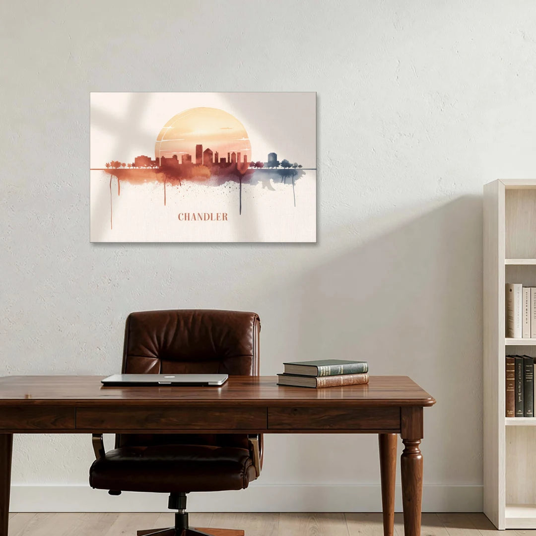 Chandler Skyline View - Canvas Wall Art - Office - 36x24