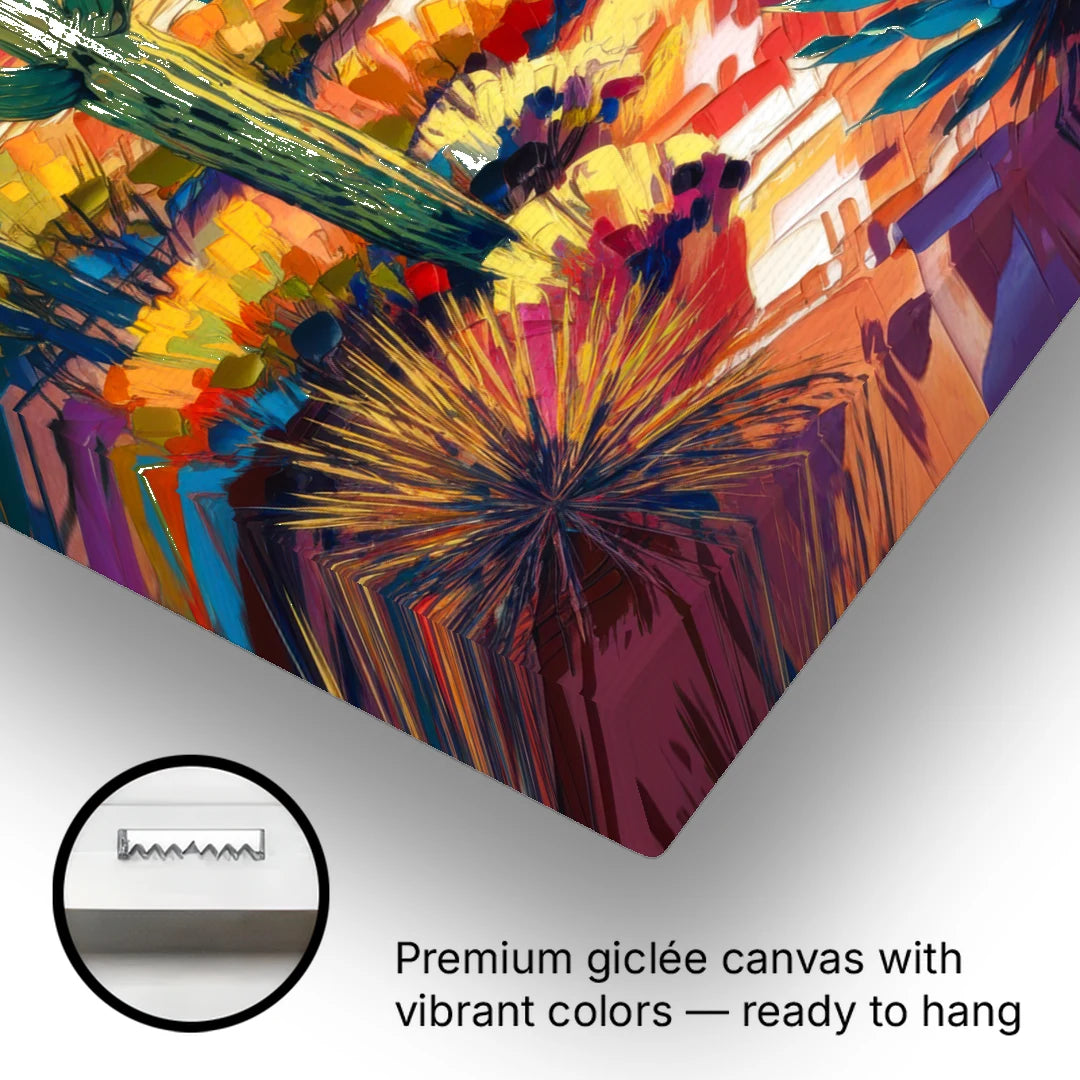 Chandler Vibrant Southwest - Canvas Wall Art - Gallery Wrap Corner