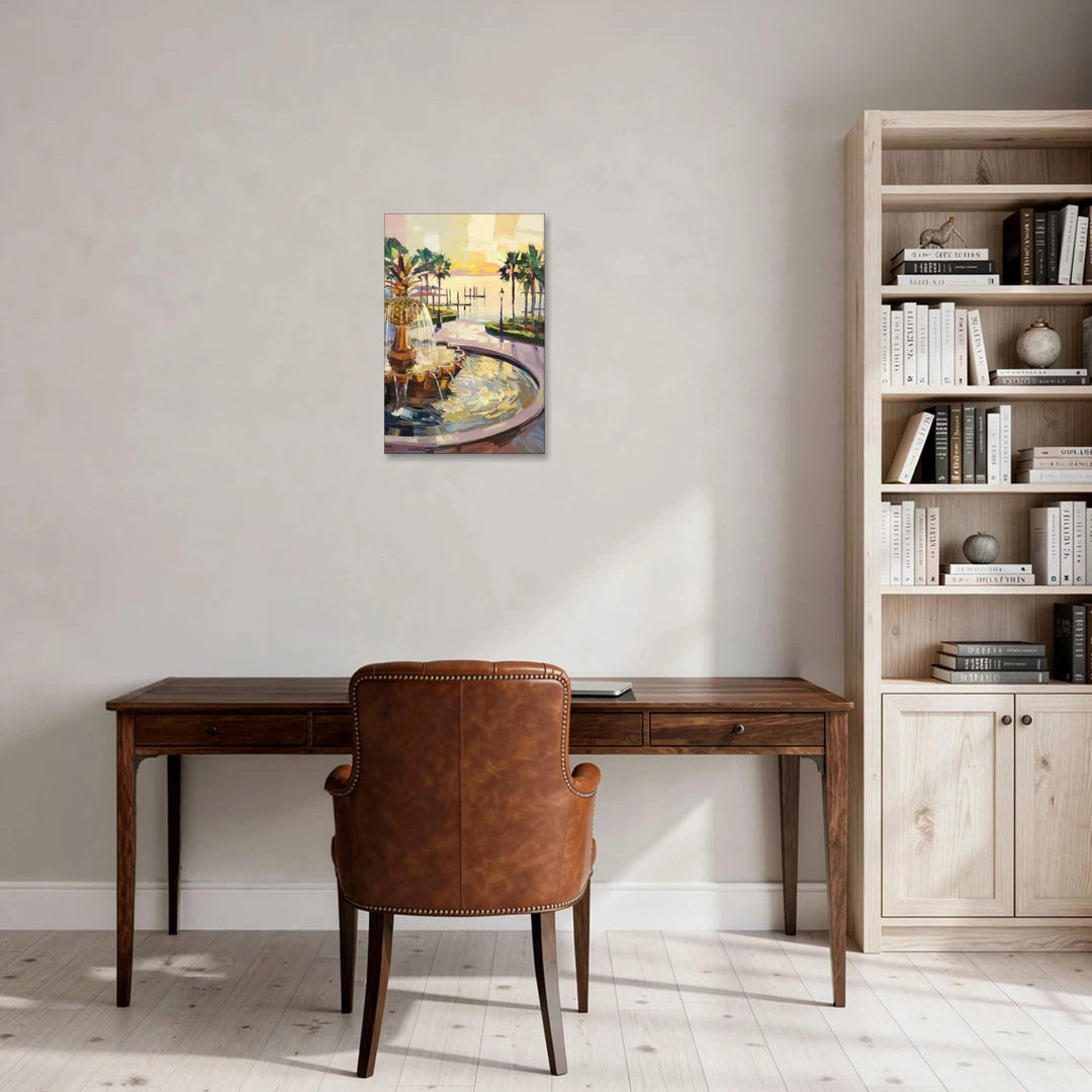 Charleston Waterfront Park - Canvas Wall Art - Office - 16x24