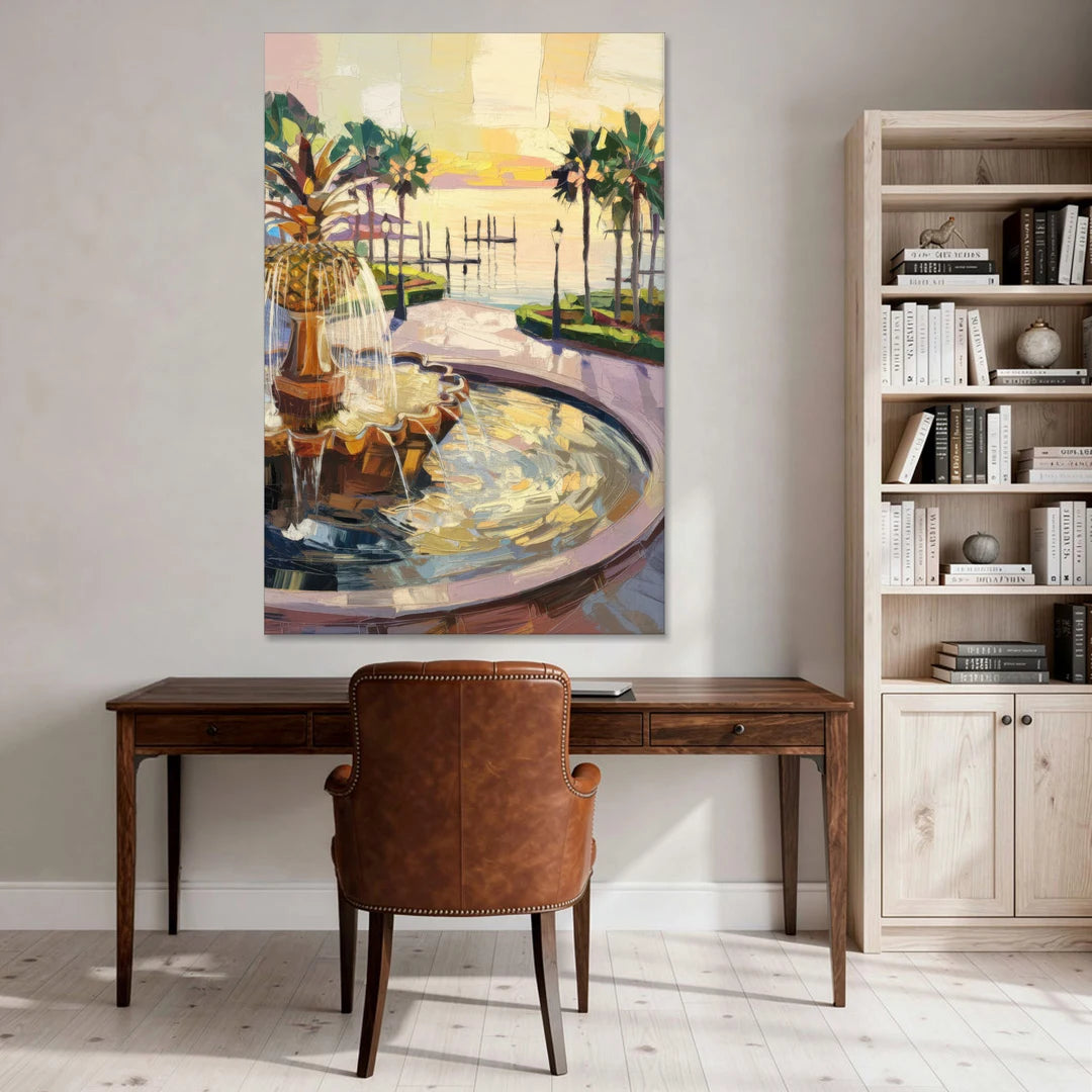 Charleston Waterfront Park - Canvas Wall Art - Office - 40x60