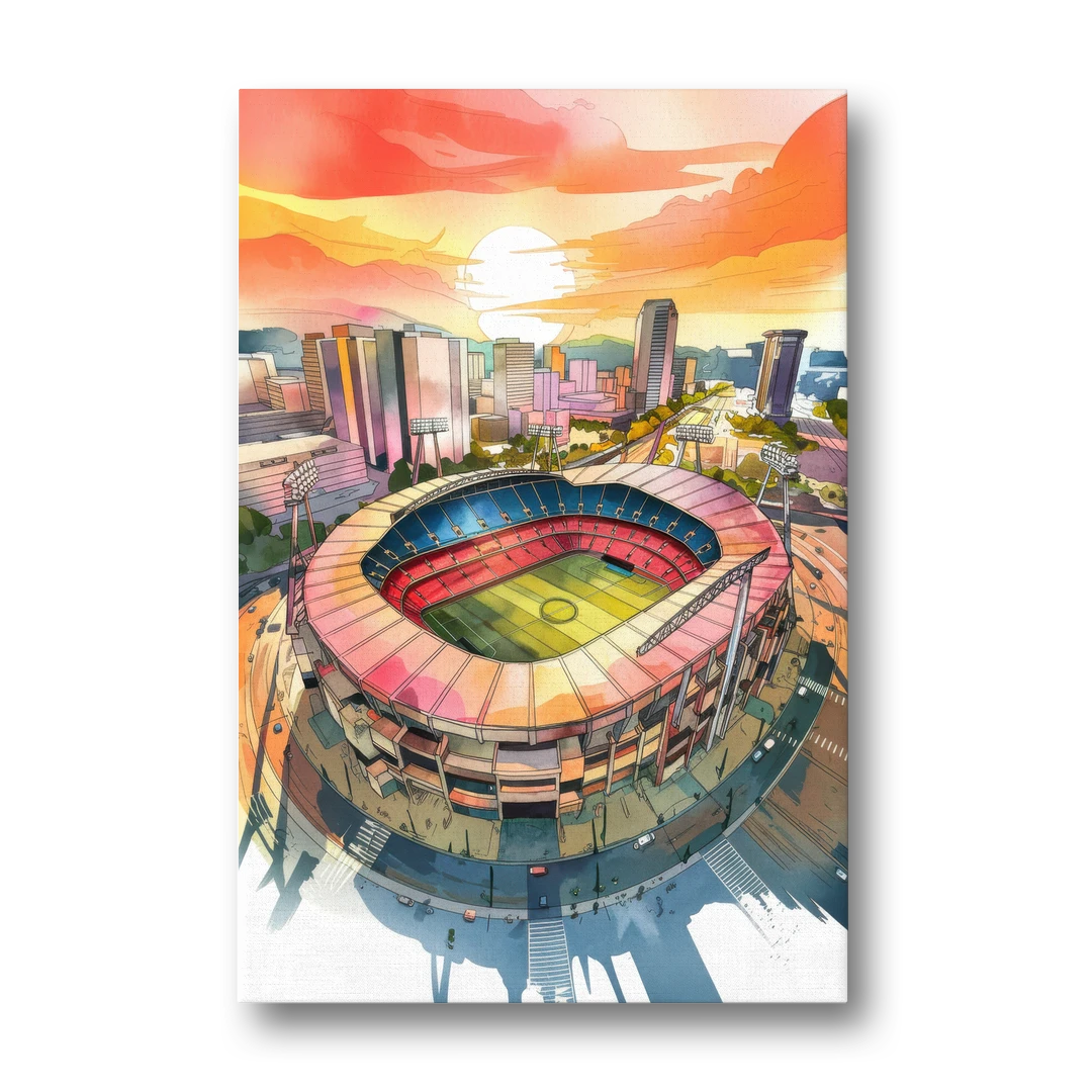 Charlotte FC Stadium View - Canvas Wall Art - Front