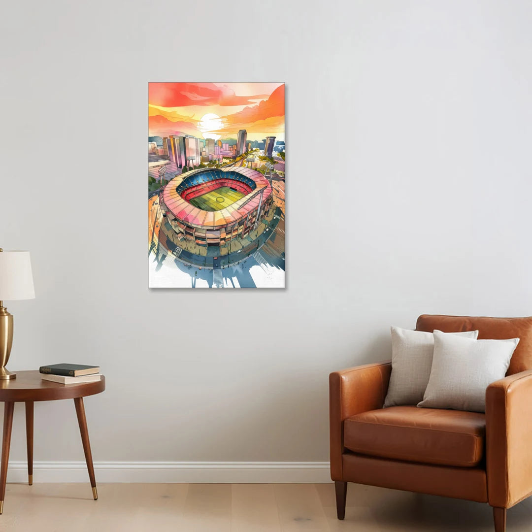 Charlotte FC Stadium View - Canvas Wall Art - Sofa - 24x36