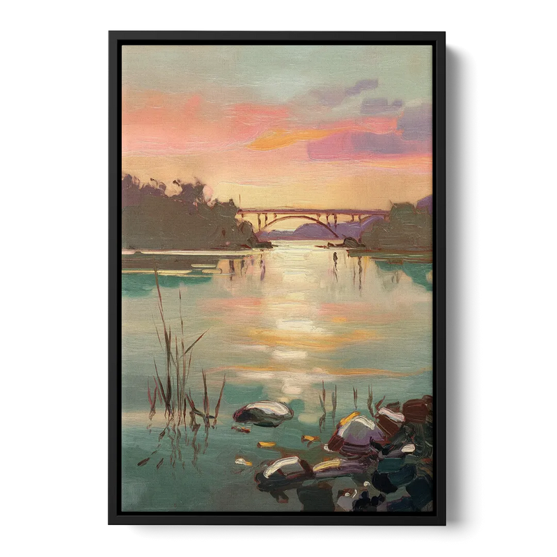 Chesapeake Bay Serenity Front - Black Canvas Wall Art