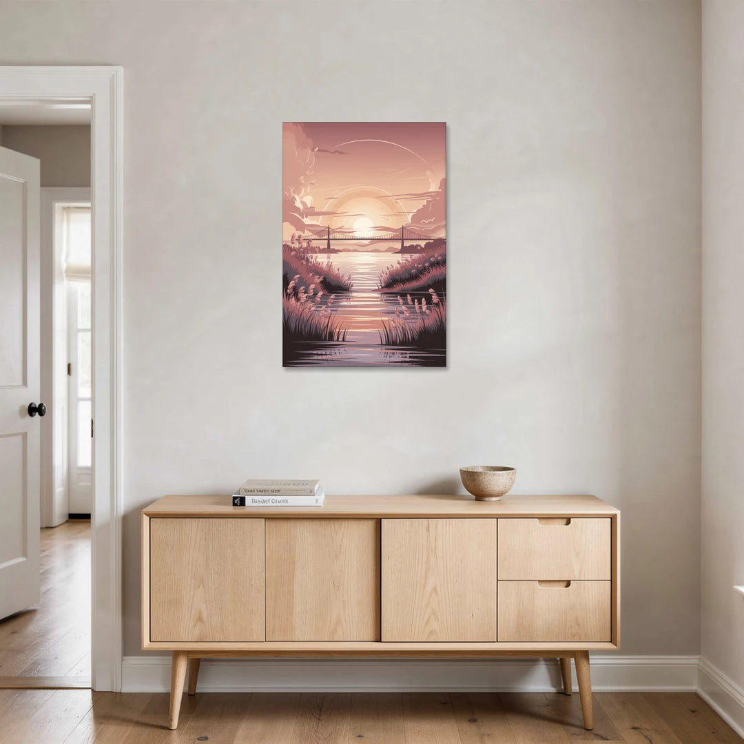 Chesapeake Bay Sunset Glow - Canvas Wall Art - Coffee Table - 24x36