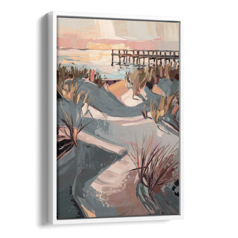 Chesapeake Bay Tranquility Side - White Canvas Wall Art