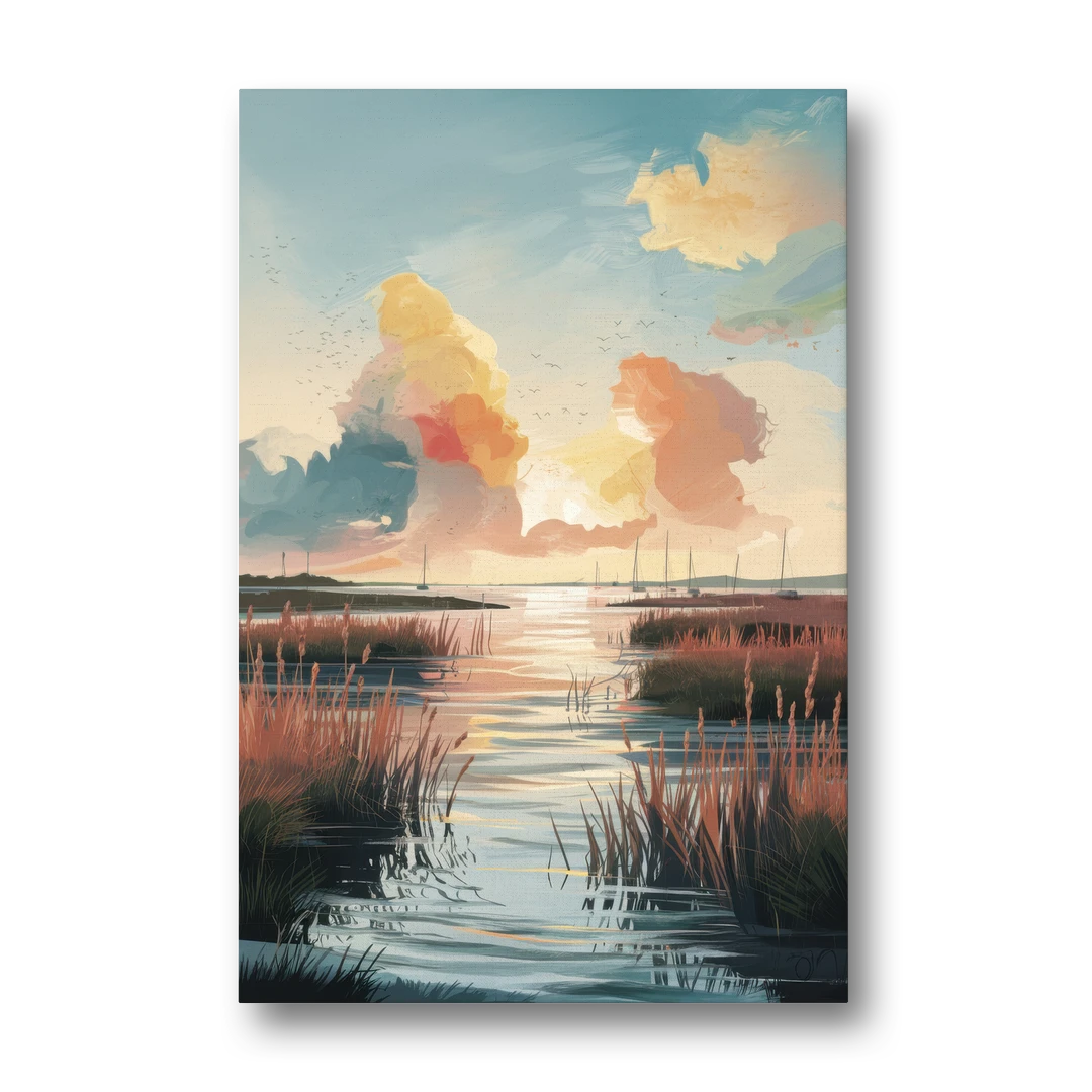 Chesapeake Coastal Sunrise - Canvas Wall Art - Front