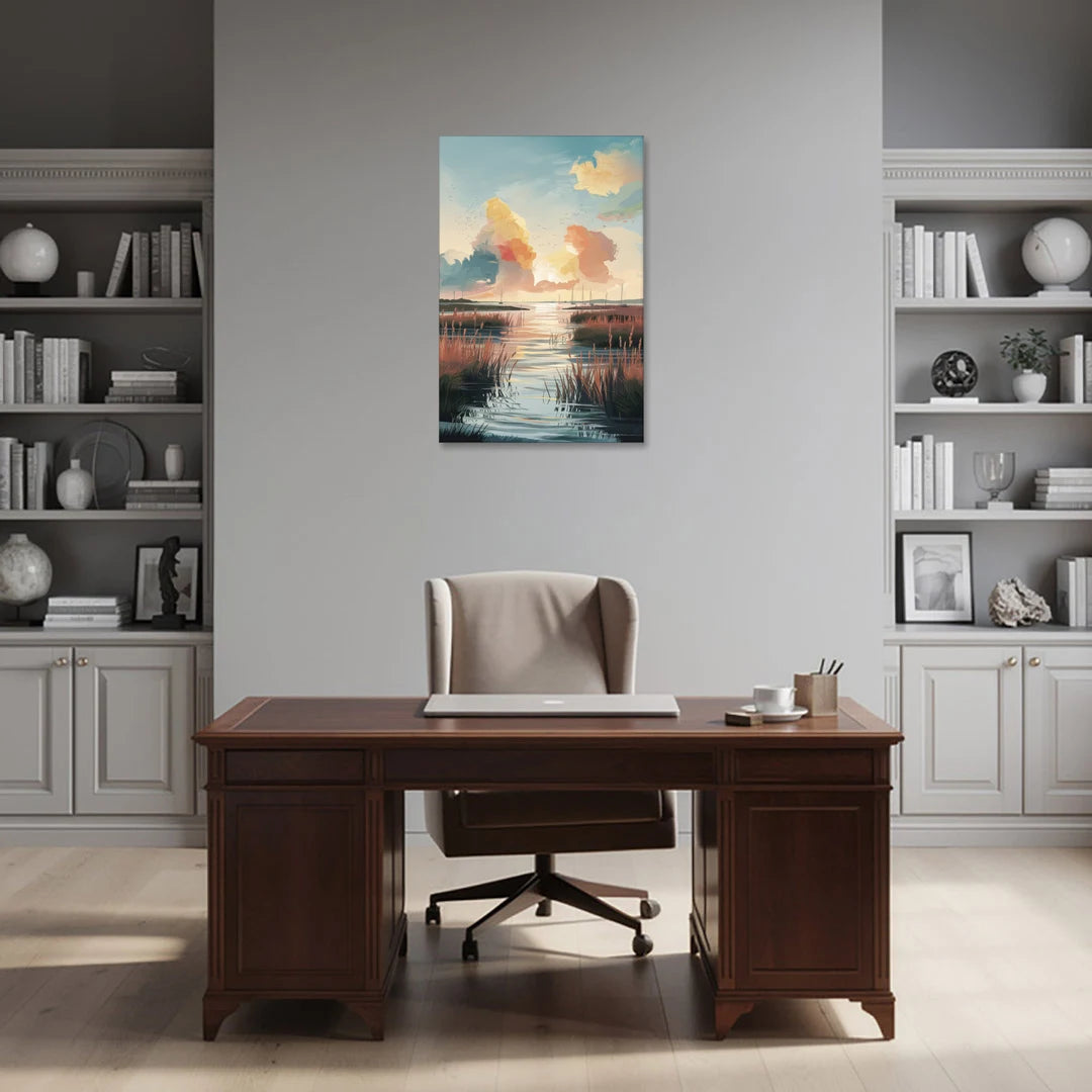 Chesapeake Coastal Sunrise - Canvas Wall Art - Office - 24x36