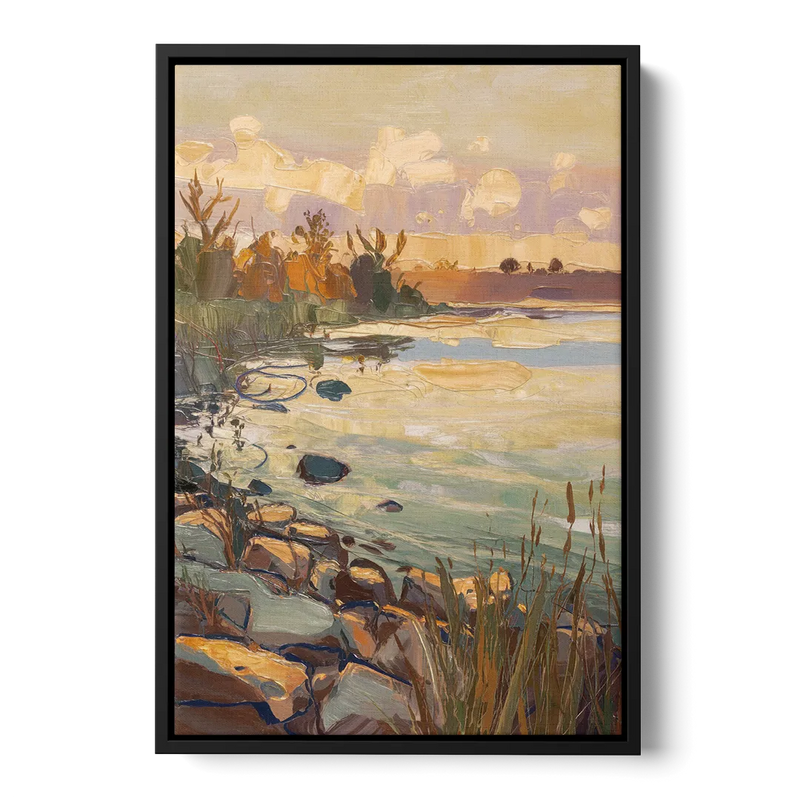 Chesapeake Scenic Horizons Front - Black Canvas Wall Art