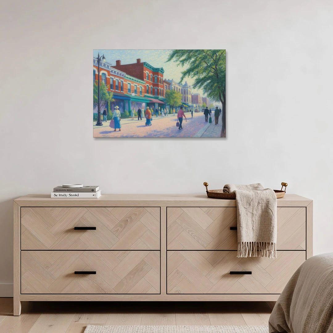 Chicago Andersonville Cultural Heritage - Canvas Wall Art - Coffee Table - 36x24