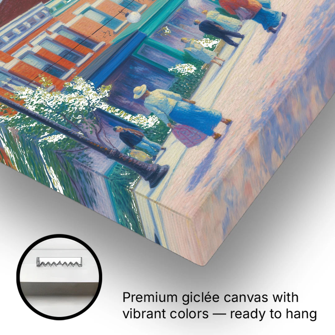 Chicago Andersonville Cultural Heritage - Canvas Wall Art - Gallery Wrap Corner
